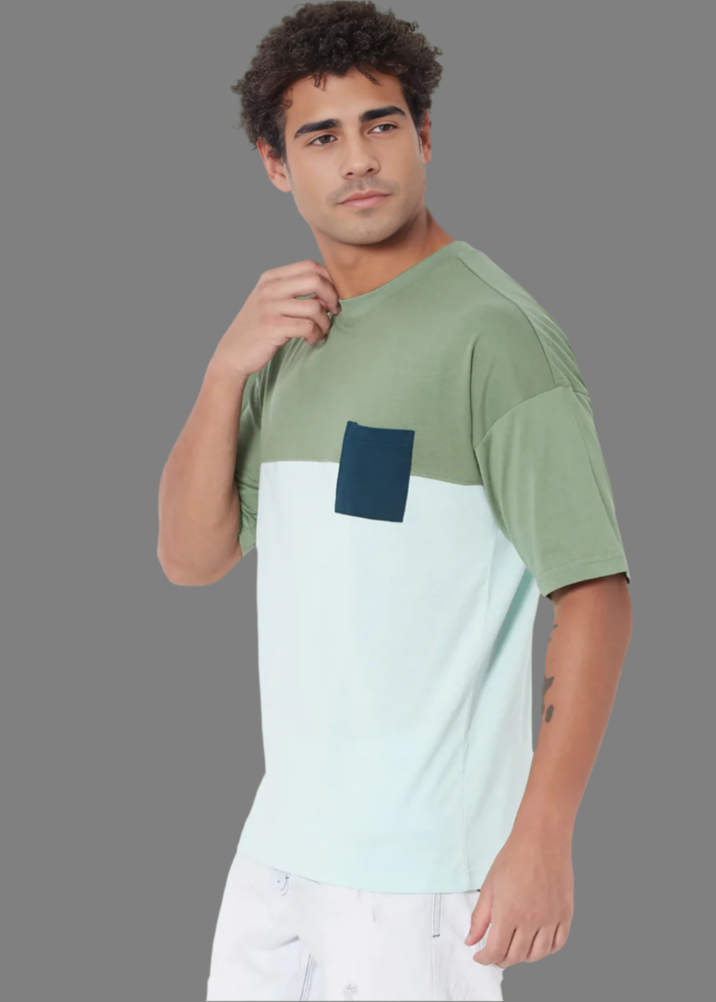 Dropshoulder Crewneck - Urban Forest