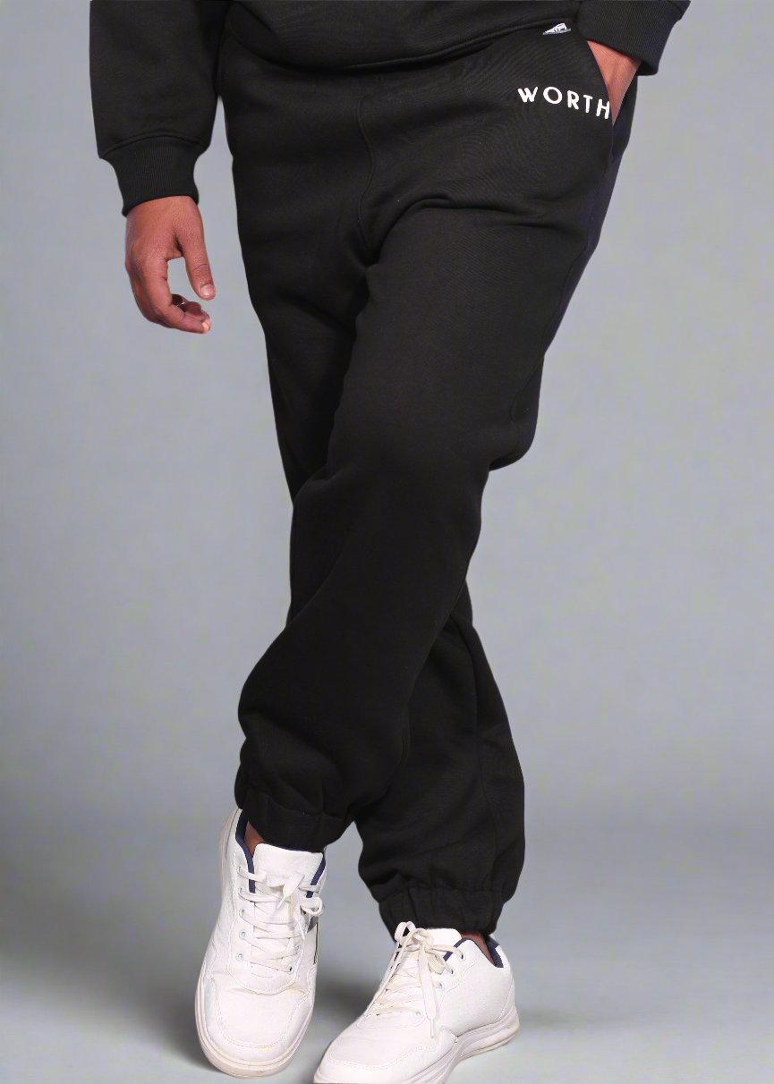 WORTH - Men's Black Joggers